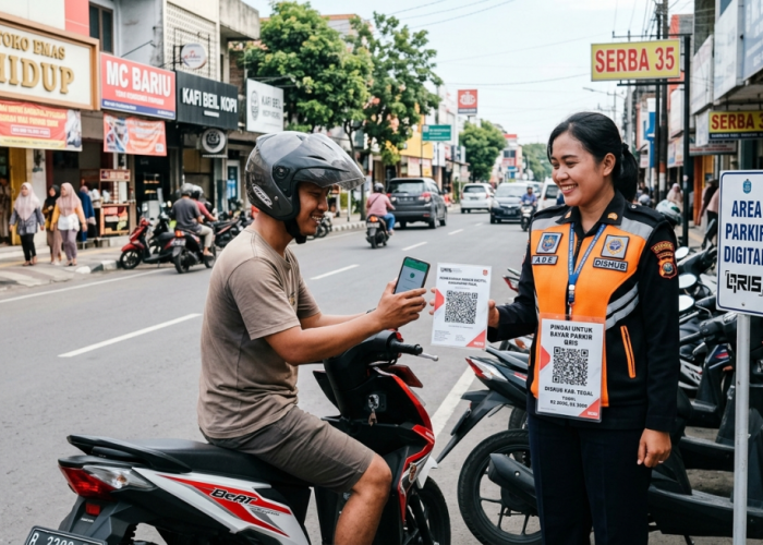 Siap-Siap, Ini 8 Titik Uji Coba Pembayaran Parkir Digital Kabupaten Tegal