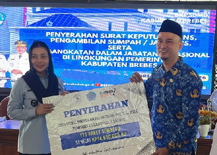 145 PNS Baru di Brebes Resmi Dilantik, Bupati: Salurkan Bantuan Bagian Warga Terdampak Tanah Bergerak