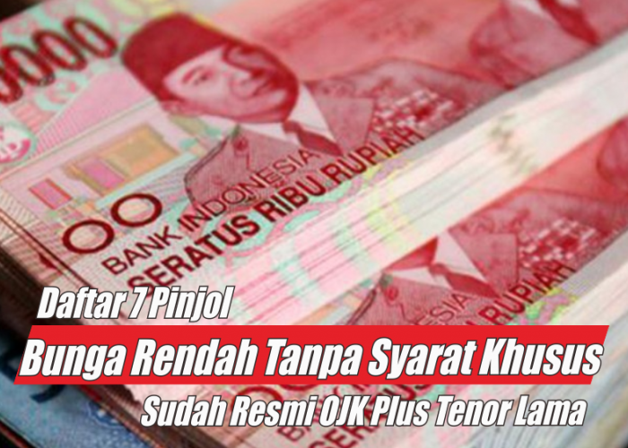 Daftar 7 Pinjol Bunga Rendah Tanpa Syarat Khusus, Langsung Cair Puluhan Juta dengan Tenor Sampai 2 Tahun