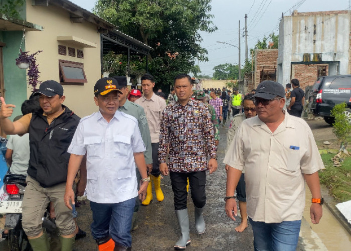 Wakil Bupati Brebes Wurja Tinjau Banjir dan Tanggul Darurat 