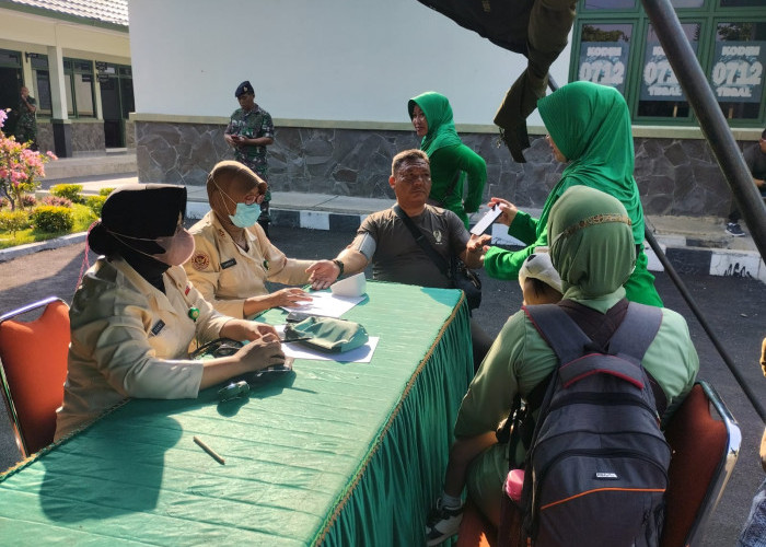 Rayakan HUT RI ke-78, 264 Anggota TNI dan Polri Donor Darah di Makodim Tegal
