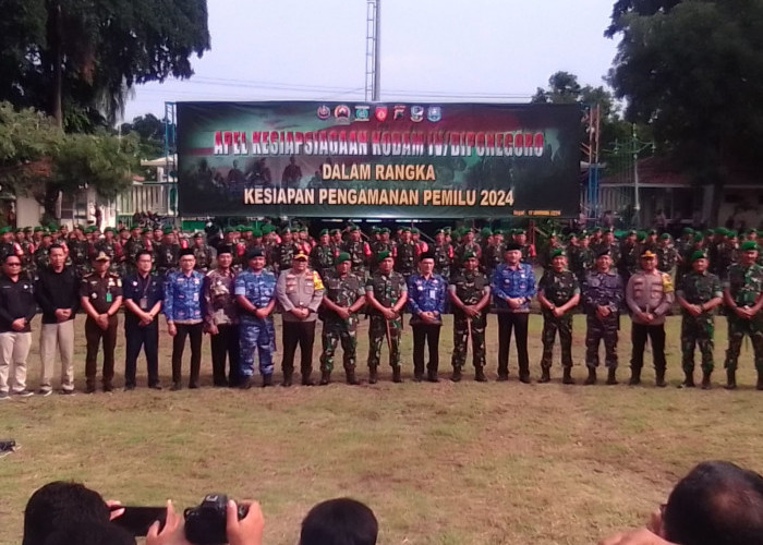 Jelang Kampanye Terbuka, Kodam IV/ Diponegoro Hadapi PAM Gelar Apel Kesiapsiagaan Pengamanan Pemilu 2024