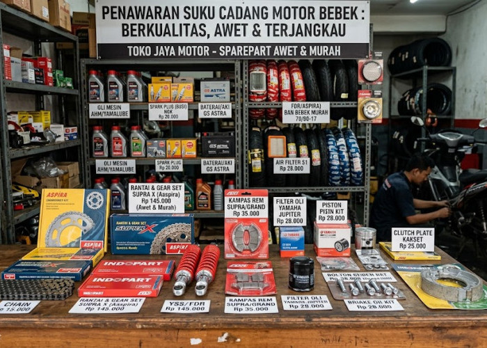 Daftar Suku Cadang Motor Bebek yang Paling Murah dan Awet, Bikin Biaya Perawatan Lebih Hemat