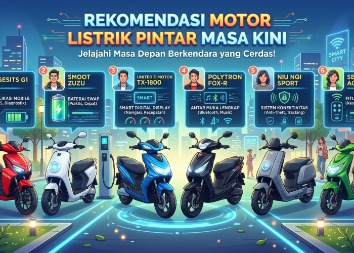 Daftar Motor Listrik Pintar Terbaik, Cek Spek Canggih Ini!