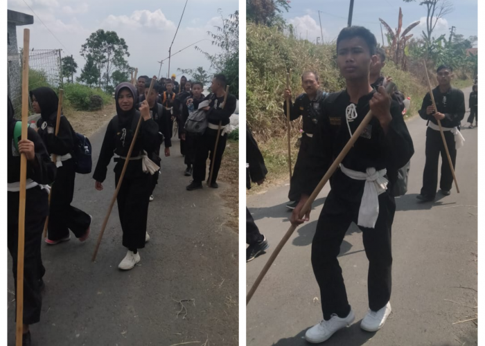 Mirip Biksu Thudong, 300 Pendekar Kabupaten Tegal Jalan Kaki Sejauh 40 Kilometer