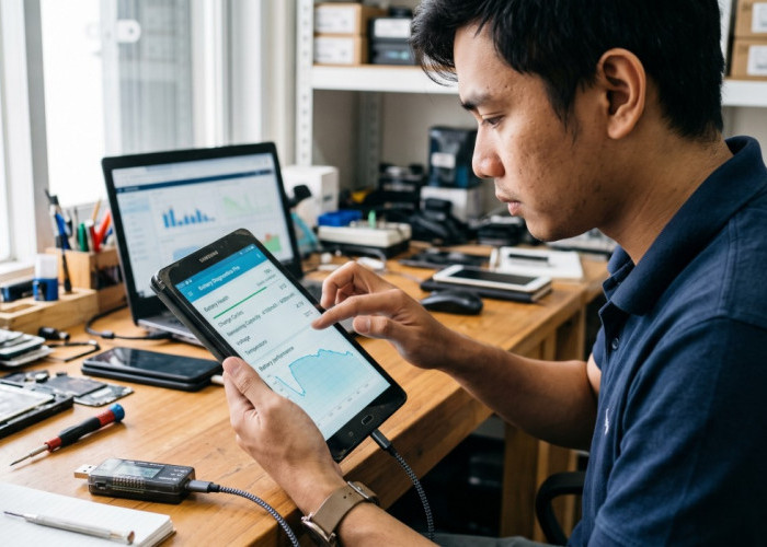 Cara Cek Baterai Tablet Bekas Sebelum Beli: Panduan Cek Kesehatan & Kebocoran Baterai