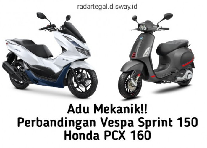 Perbandingan Vespa Sprint 150 dan Honda PCX 160, Lebih Unggul Manah?