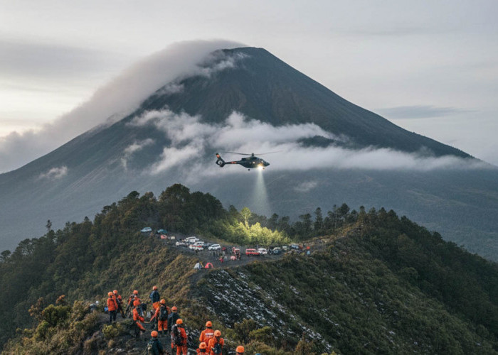 Pendaki Magelang Hilang di Gunung Slamet, Bupati Pemalang Langsung Kunjungi Basecamp Dipajaya