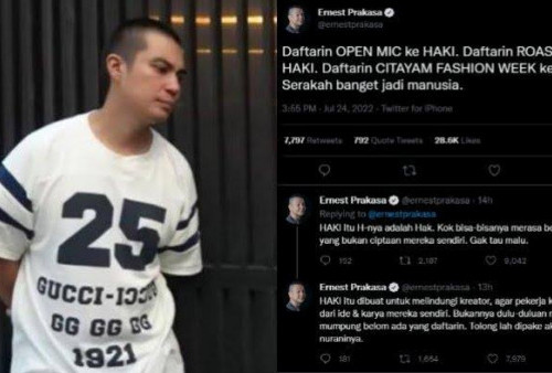 Daftarkan Citayam Fashion Week, Baim Wong Banjir Kritikan Pedas! Ernest Prakasa: Serakah Banget   