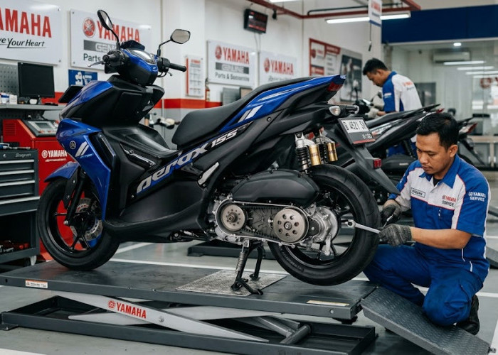 Estimasi Biaya Servis Berkala Yamaha Aerox 155 Tahun Pertama di Bengkel Resmi, Siapkan Dana Segini