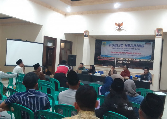 Public Hearing Raperdes Digelar, Desa Sodong Basari Pemalang Libatkan Masyarakat