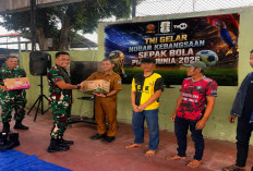 Nobar Piala Dunia 2026 di Kodim, Warga di Tegal Pulang Bawa Sembako