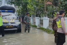 Cek Lokasi Banjir di Desa Sidakaton Tegal, Polsek Dukuhturi Minta Warga Tidak Panik
