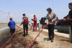 Cegah Karhutla di Tol Tegal, Polisi Gelar Mitigasi
