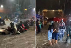 Diguyur Hujan Deras, City Walk Pemalang Banjir Parah, Puncak Perayaan Hari Jadi Buyar