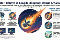 Bukan Komet atau Rudal, Cahaya Terang yang Viral Melintas Ternyata Debris