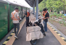 485 Sepeda Motor Dikirim Dari dan Ke Stasiun Tegal, Selama Periode Nataru