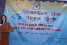 IKA-PMII Tegal Dilantik, Wakil Wali Kota Sampaikan Hal Ini