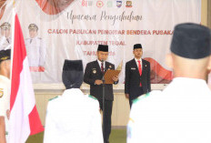 Pengukuhan Paskibraka Kabupaten Tegal 2026, 37 Pemuda Terpilih Siap Jalankan Tugas Negara