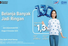 Rayakan HUT ke-130, BRI Hadirkan Diskon Fantastis untuk Liburan dan Belanja Akhir Tahun