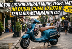Motor Listrik Murah Mirip Vespa Matic Ini Dijual Cuma 10 Jutaan, Tertarik Meminangnya?