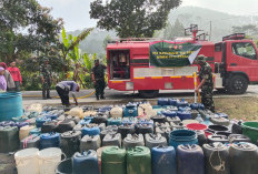Kodim 0711/Pemalang Salurkan Bantuan 5.000 Liter Air Bersih untuk Warga Terdampak Kekeringan di Desa Gombong