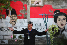 Bangkitkan Nasionalisme, ASN Kota Tegal Lukis 14 Mural Pahlawan di Gang Makam