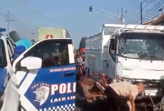 Kecelakaan Terjadi di Jalur Pantura Tanjung Brebes, Seorang Tukang Becak Meninggal