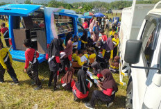 Bus Perpustakaan Keliling Soetta Diserbu Siswa SD di Tegal, Bawa Misi Pemerataan Literasi Desa
