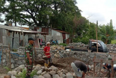 Babinsa di Tegal Turun Tangan, Kawal Percepatan Pembangunan Koperasi Merah Putih Dukuhsalam