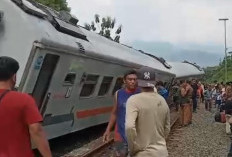 KA Bangunkarta Anjlog di Brebes, Perjalanan Kereta Lintas Selatan Diputar ke Jalur Utara