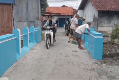 Rawan Kecelakaan, Polisi Renovasi Jembatan Donggala di Tegal yang Berusia Puluhan Tahun 