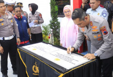 Ada Robot Knalpot Brong di Exit Tol Adiwerna Tegal, Kapolres: Edukasi Masyarakat Tertib Berlalu Lintas