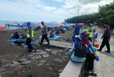 Obyek Wisata Pantai di Tegal Dipadati Pengunjung, Polisi Tingkatkan Pengamanan