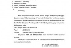 Festival Budaya Jimat Hari Jadi ke-451 Pemalang Dibatalkan, Ini Alasannya