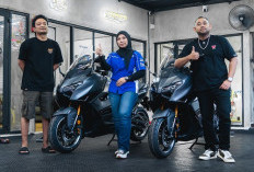 Saking Jatuh Cintanya, Konsumen Semarang Borong dua unit Yamaha TMAX TECH MAX