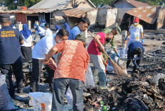 Pasca Kebakaran Pasar Belik Pemalang, Pemerintah Kecamatan Gelar Aksi Bersih-bresih