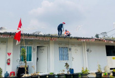 Atap Huntara Korban Tanah Gerak Padasari Tegal Rusak Diterjang Puting Beliung, 11 Keluarga Terdampak