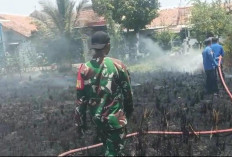 Lahan Dekat Palm Asri 2 Dukuhwaru Tegal Terbakar, Warga Pedagangan Was-was