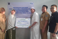 BPJS Ketenagakerjaan Tegal Serahkan Santunan Rp70 Juta untuk Pekerja Rentan