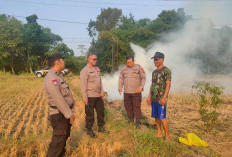Antisipasi Kebakaran Lahan Tebu di Tegal, Polsek Lebaksiu Larang Warga Bakar Sampah