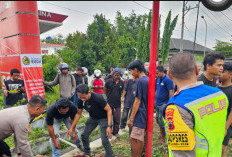 Warga Gagalkan Pencurian Motor Disekitar SPBU Bangsi Brebes, Terduga Pelaku Dimassa, Videonya Viral di Medsos