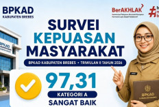 Hasil Survei Kepuasan Masyarakat BPKAD Brebes Kategori A Sangat Baik dengan Nilai 97,31 